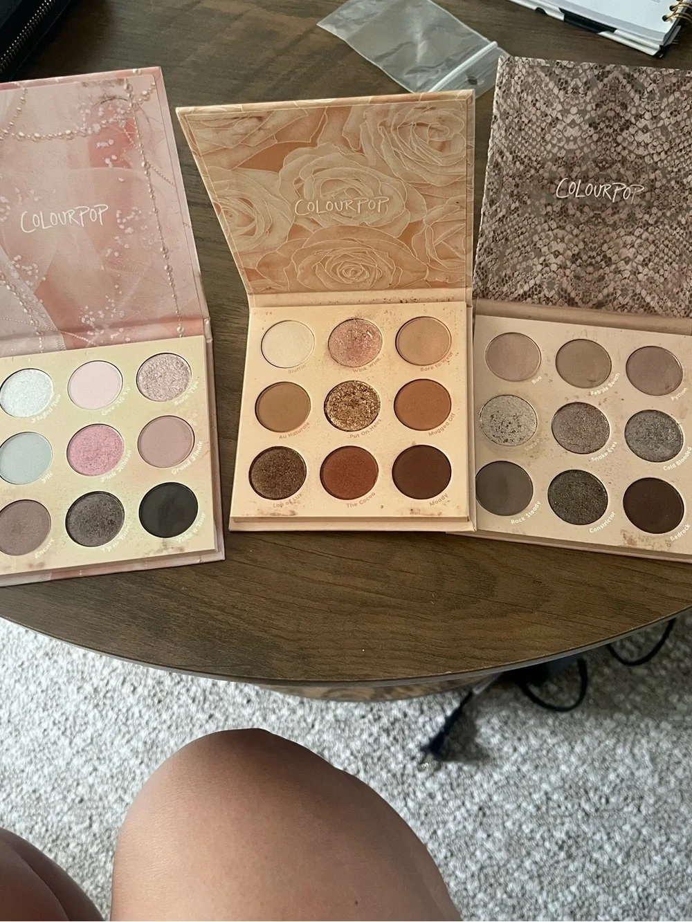 ColourPop Eyeshadow Trio - Pink, Nude, Taupe